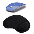 Promotek Wireless Mouse + Wrist Rest Mouse Pad